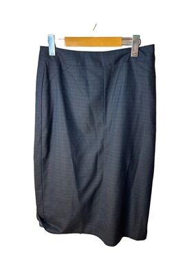 Long Tall Sally navy midi pencil skirt size 8 career professional wear